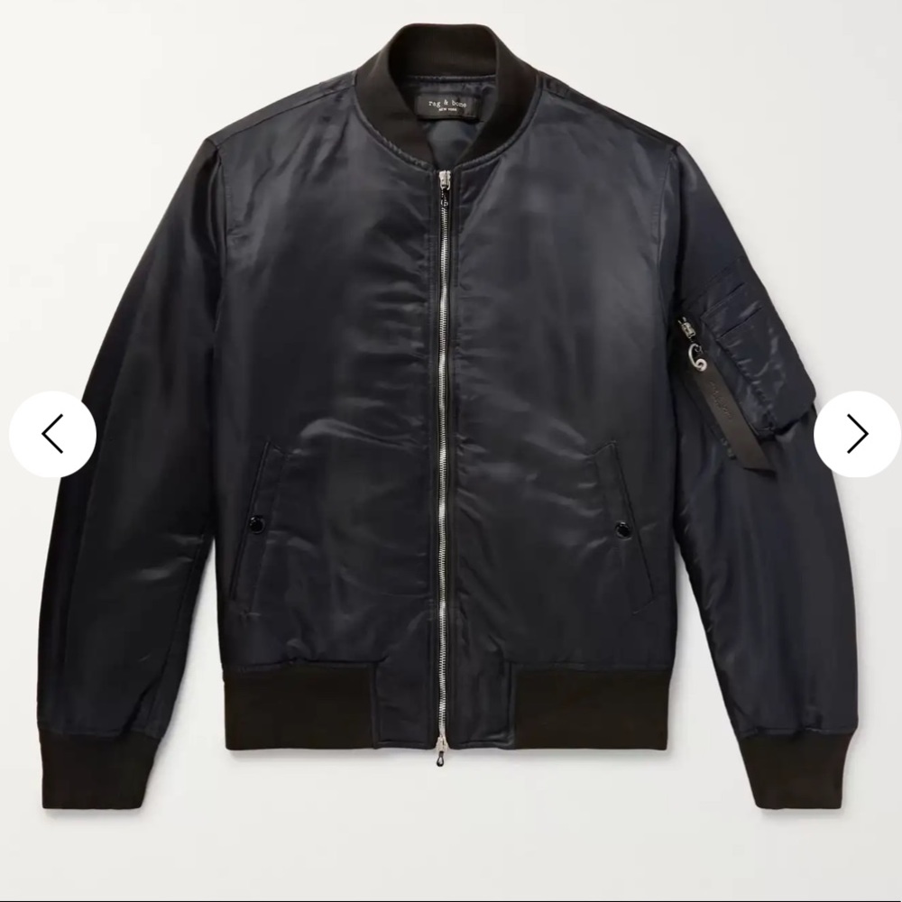 Rag & Bone Manston Nylon Bomber Jacket